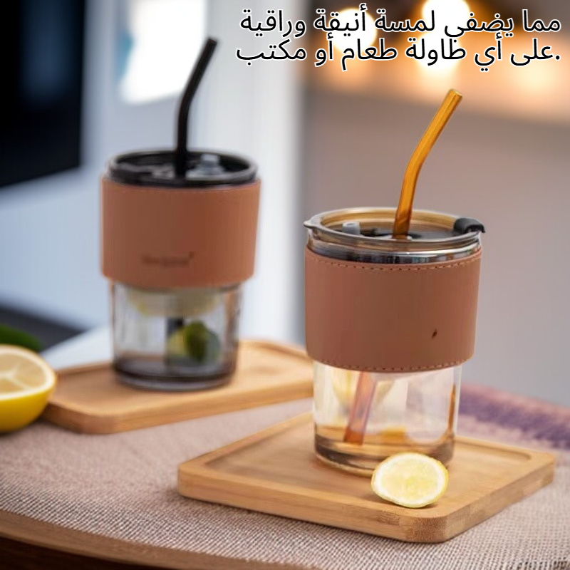 كوب ماء زجاجي فاخر
