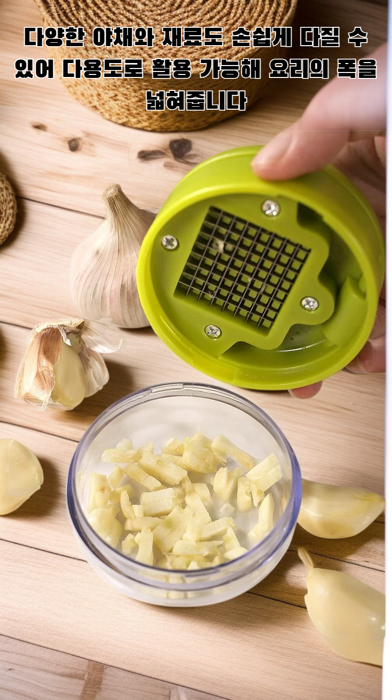깨끗하게 세척 가능한 미니 마늘 분쇄기
