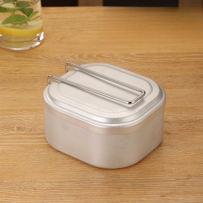 方形帶柄鋁便當盒