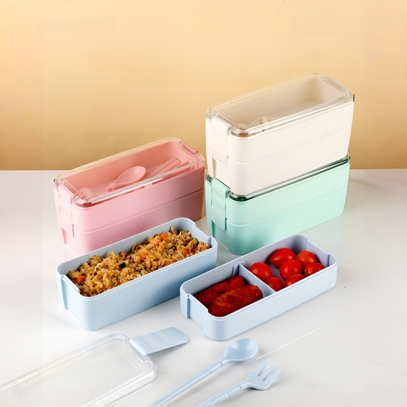 Wielofunkcyjny przenośny, dzielony pojemnik bento