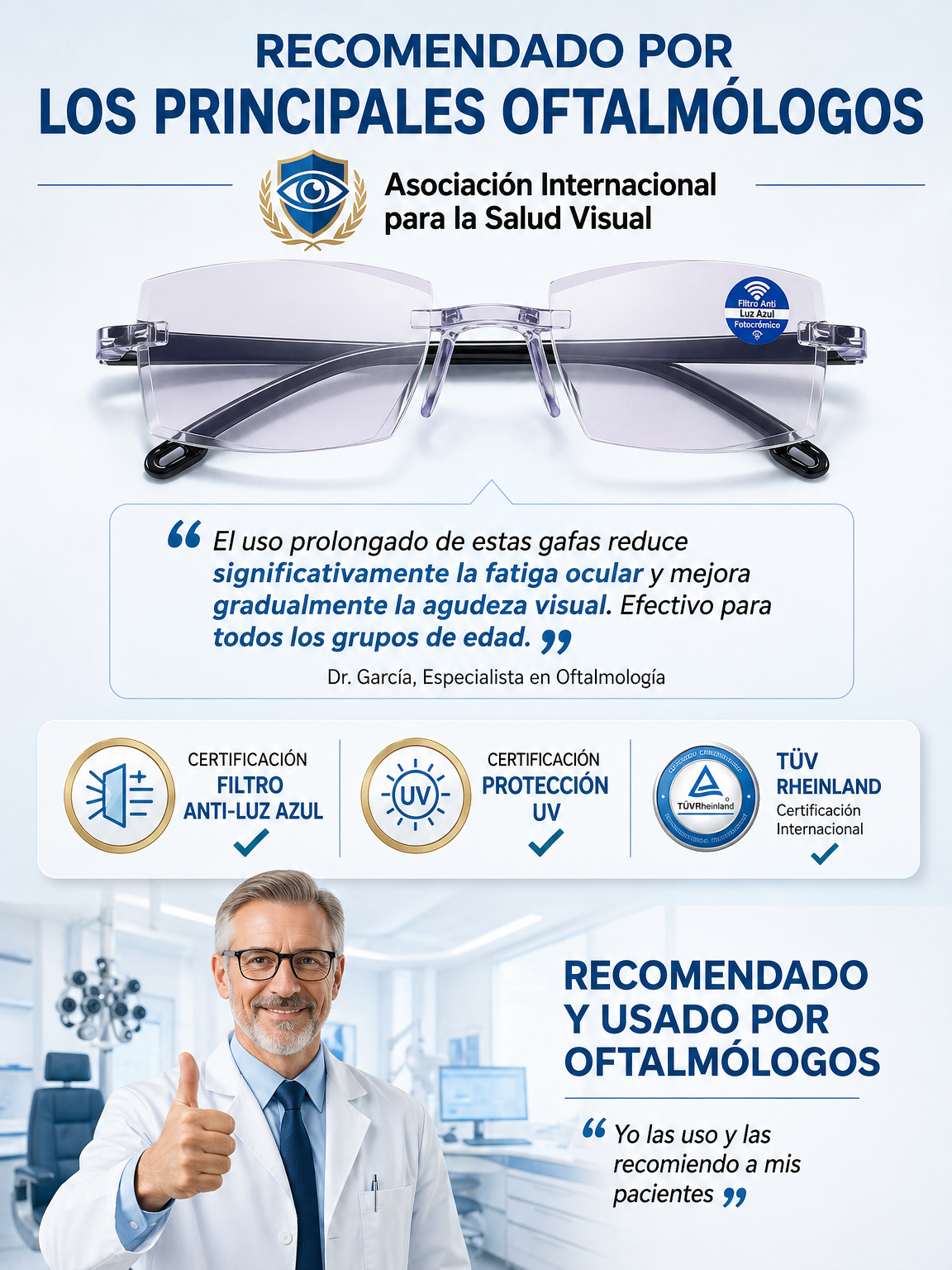 Las gafas que te acompañarán toda la vida: Ultraligeras y con autoenfoque.