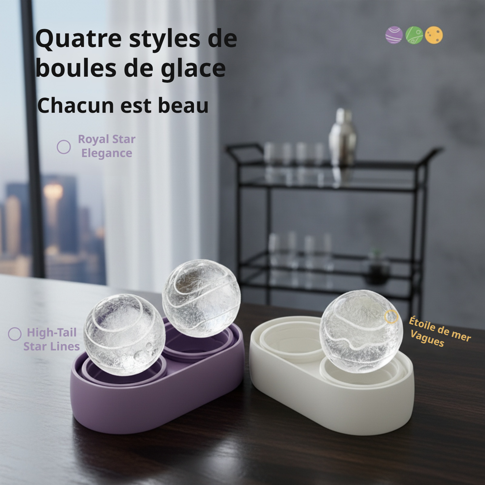 Moule en silicone pour grande boule de glace Cup Planète