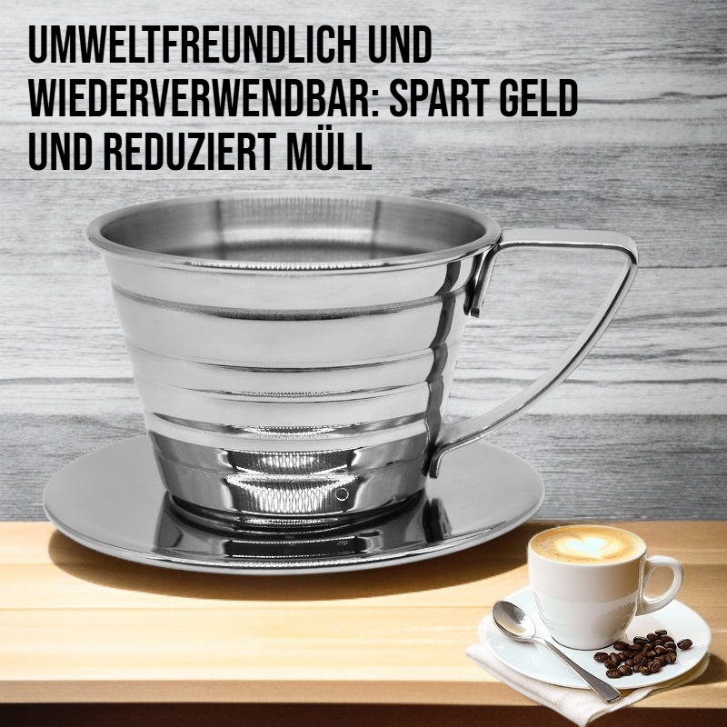 Edelstahl Kaffeefilter Tasse