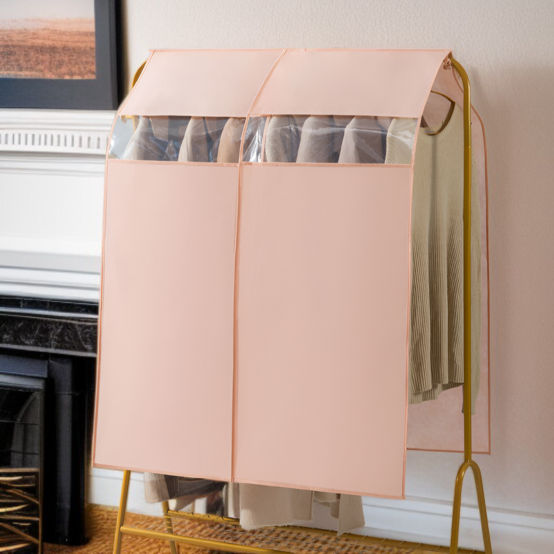 3D Garment Dust Cover Hanging Bag Thickened Universal Wardrobe Clothes Protector