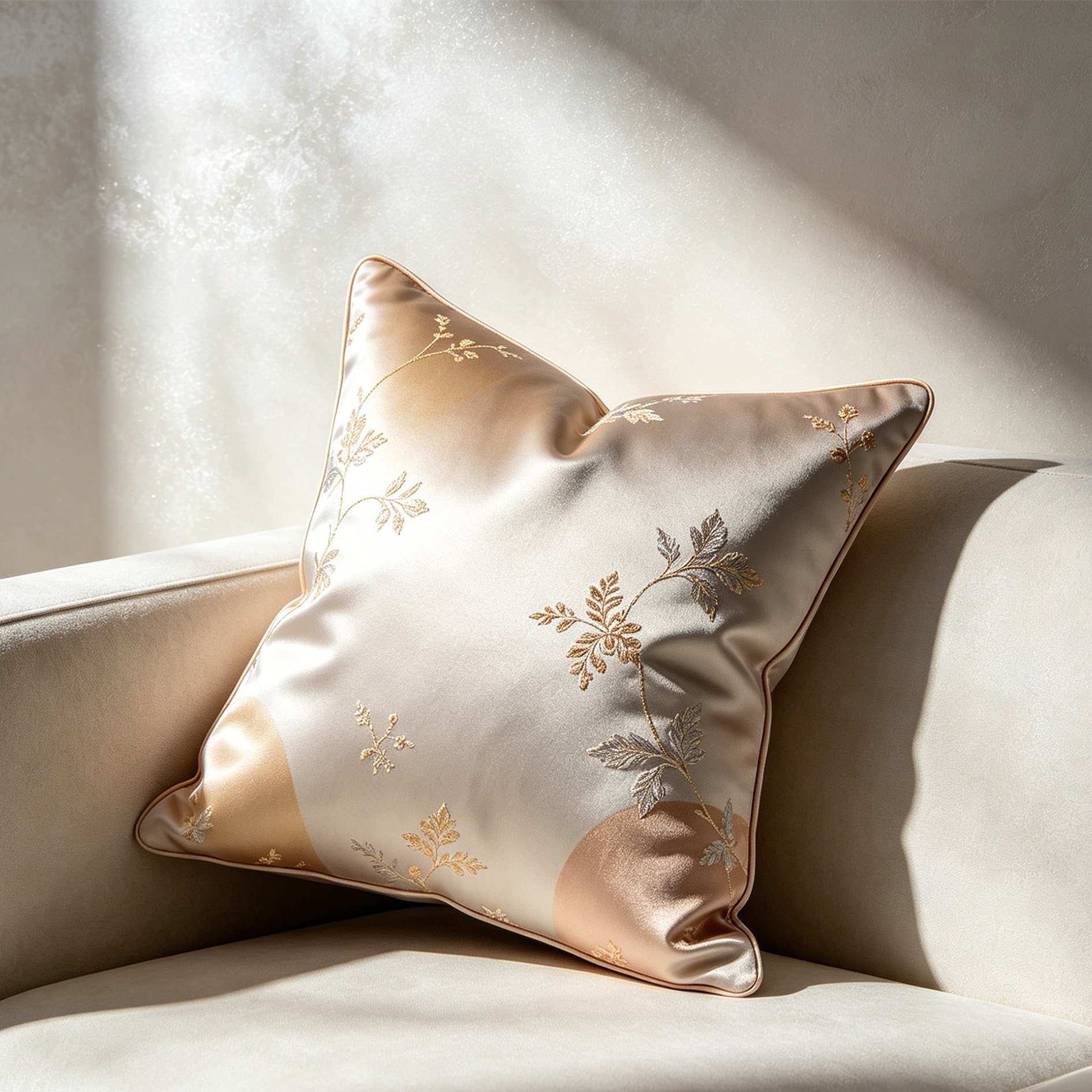 Luxuriöses Satin Kissen Set (3 Stück)