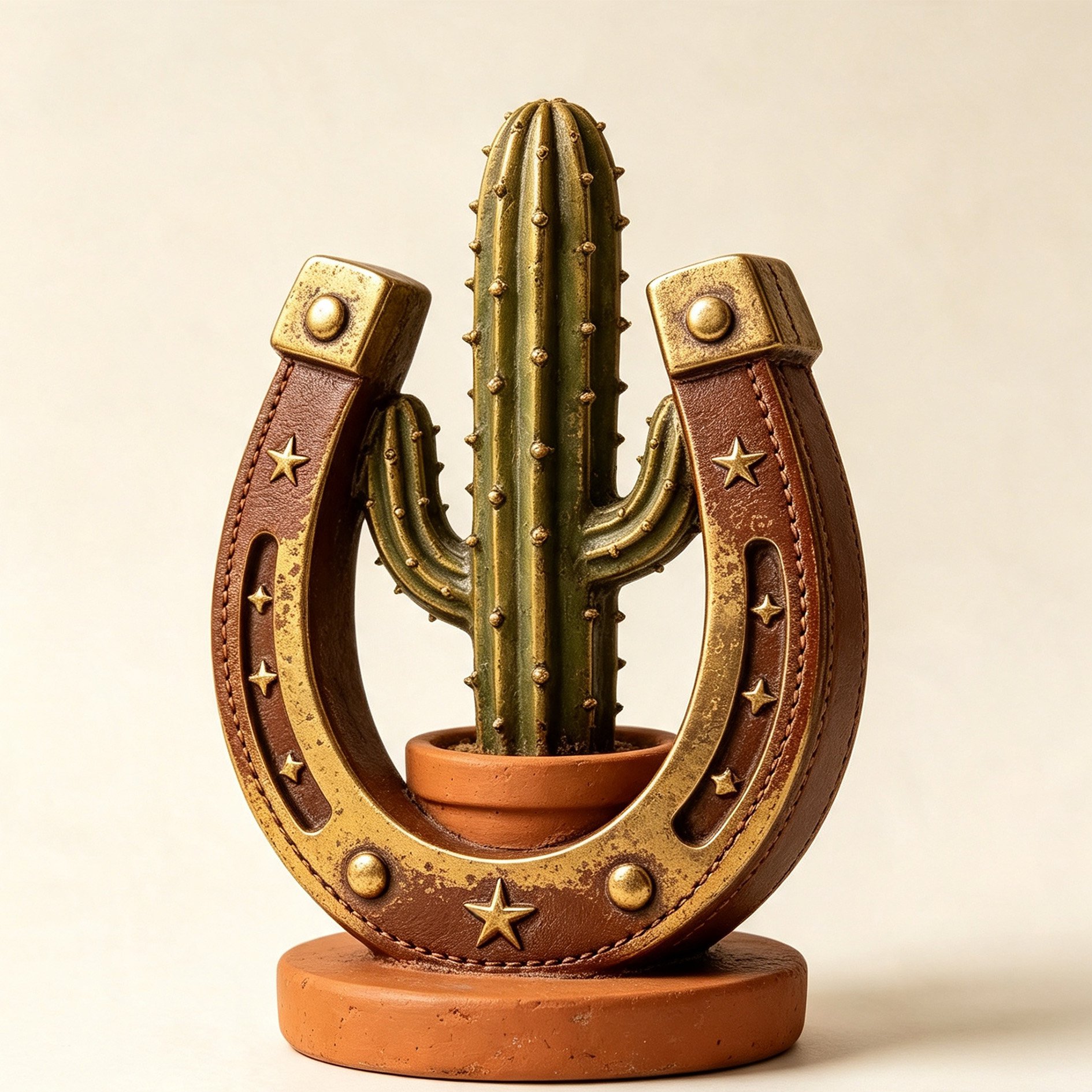 Starry Horseshoe Cactus Ornament