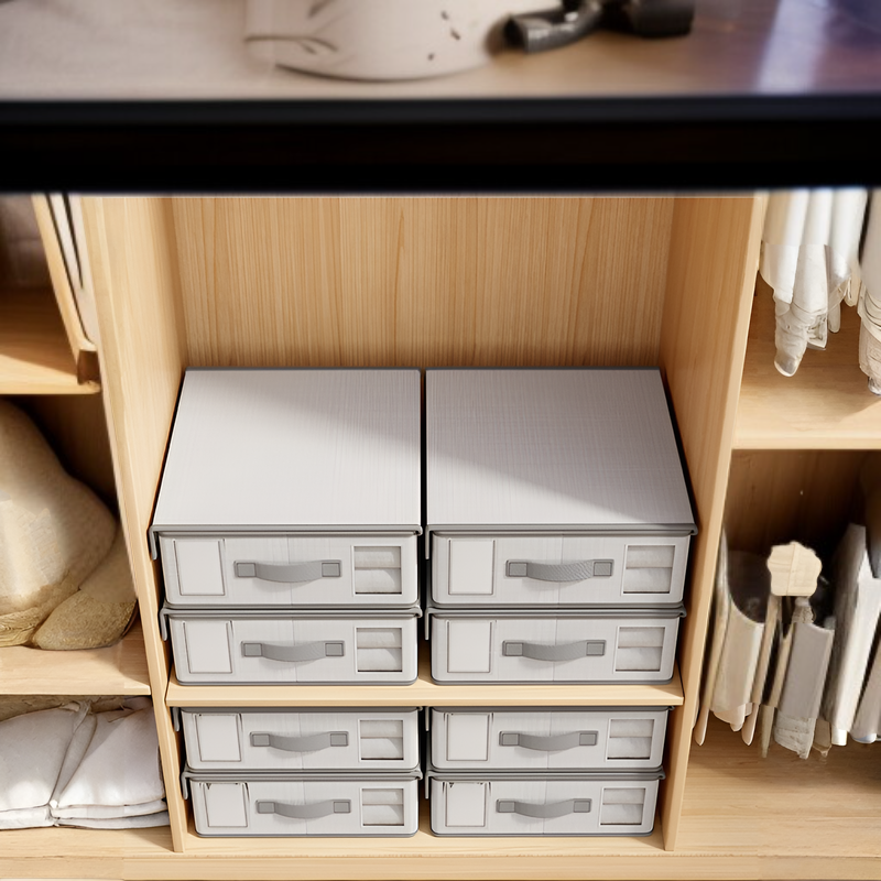 大容量オックスフォード布折りたたみ衣類収納ボックス家庭用ベッド下収納ボックス
