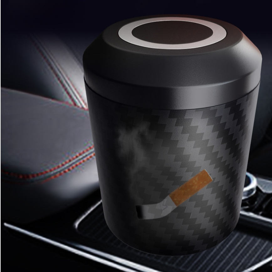 Multifunctional Car Ashtray with Lid