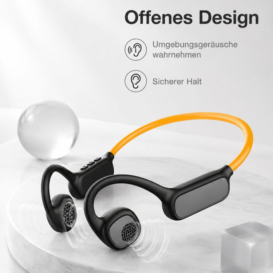2025 neue leuchtende Luftleitung Bluetooth-Kopfhörer