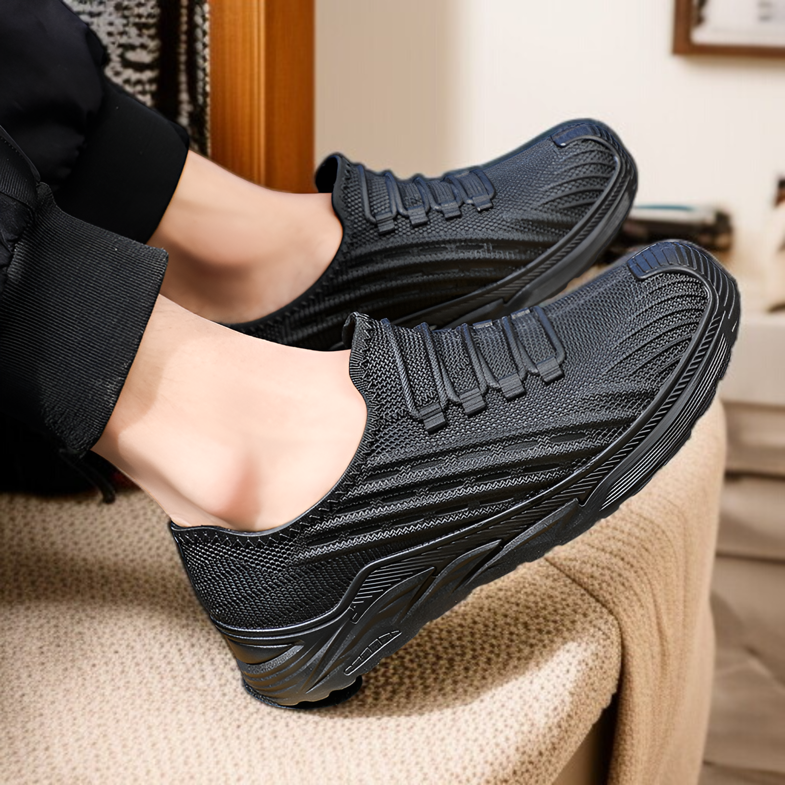 メンズファッションスポーツシューズロートップレインブーツ厚底スポーツシューズ滑り止めレインブーツ厚底身長アップスポーツシューズ釣り防水スポーツシューズハイキングシューズメンズ