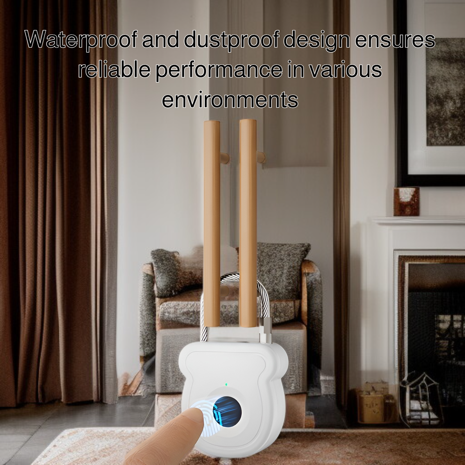 Biometric padlock unlocking with fingerprint