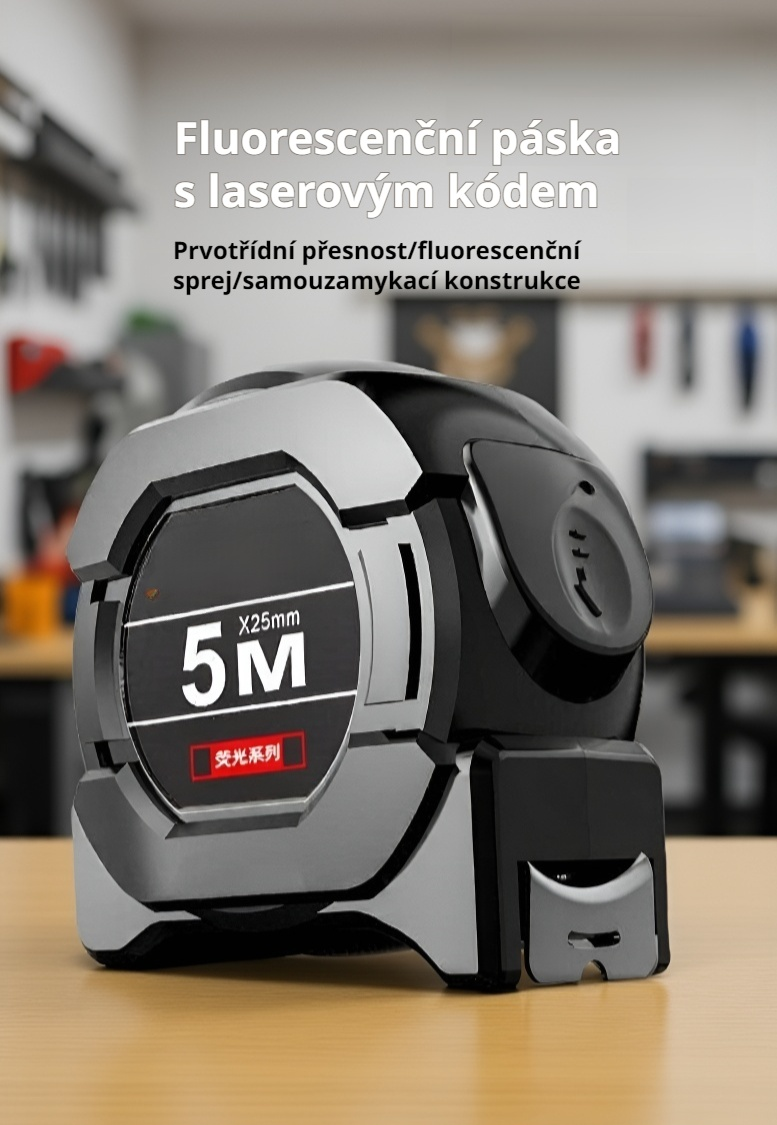 Černé fluorescenční měřicí pásmo 10m s vysokou přesností