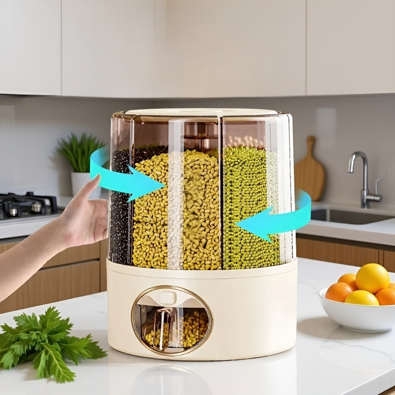 大容量360°回転式穀物貯蔵バケツ