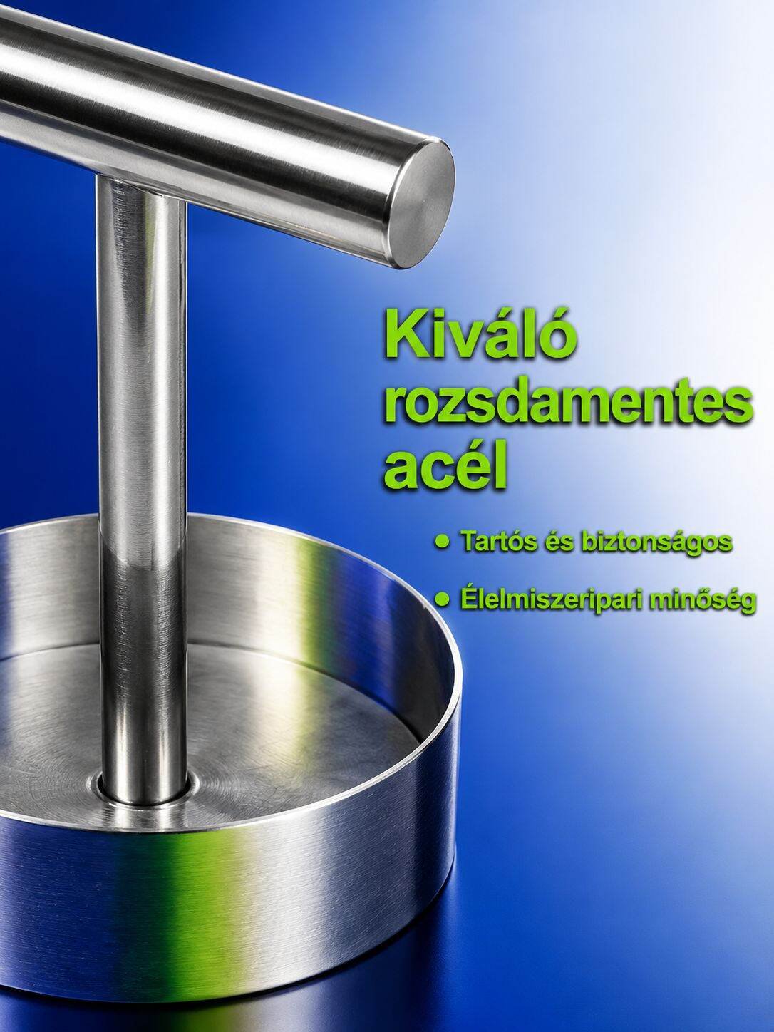 Kör alakú pogácsa nyomó használat közben