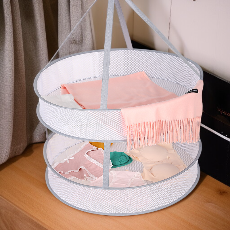 ราวตากผ้าแบบพับได้ ตาข่ายระบายอากาศสำหรับตากผ้า