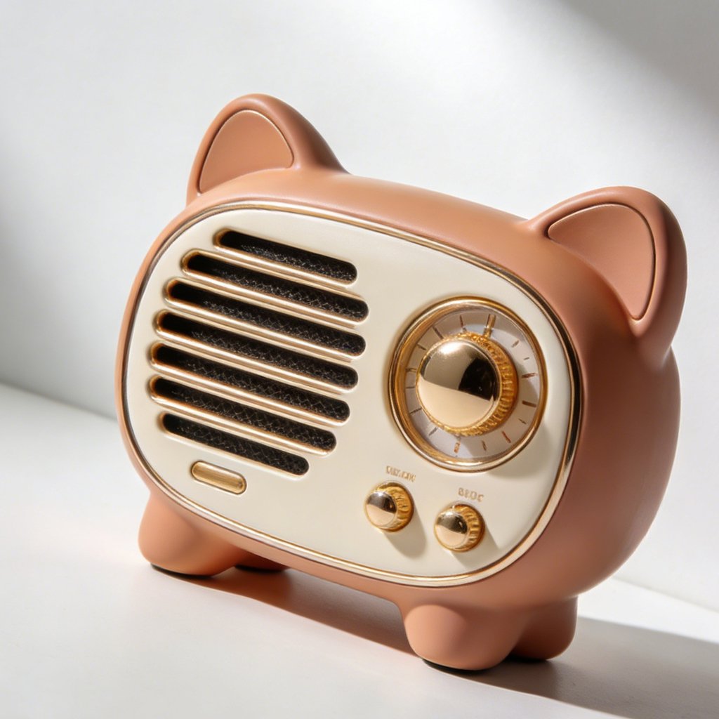 레트로 라디오 다이얼 조작 모습