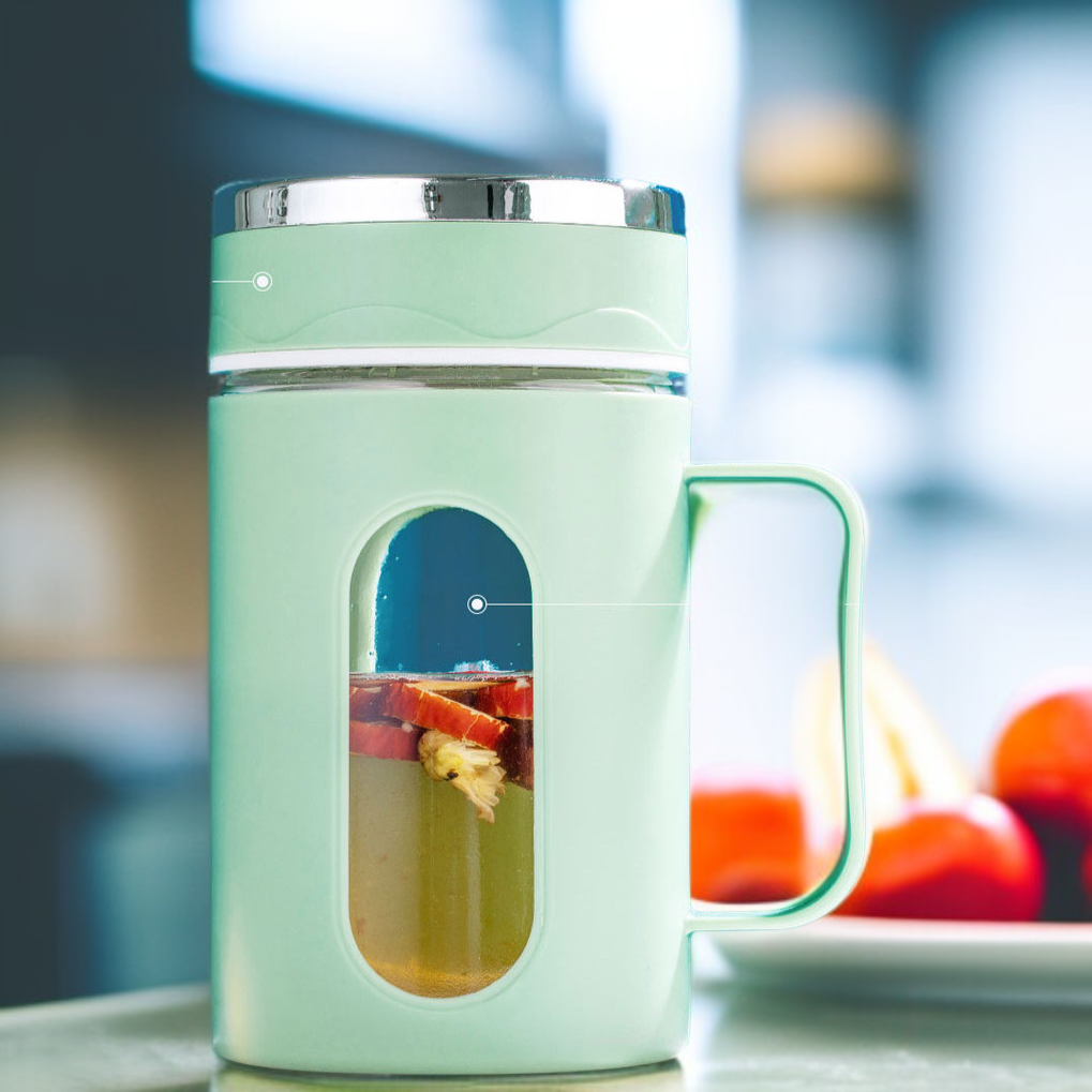 Vaso de agua de vidrio aislante de doble pared