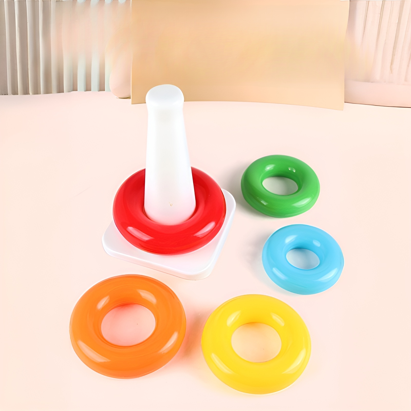 무지개 회전 쌓기 놀이