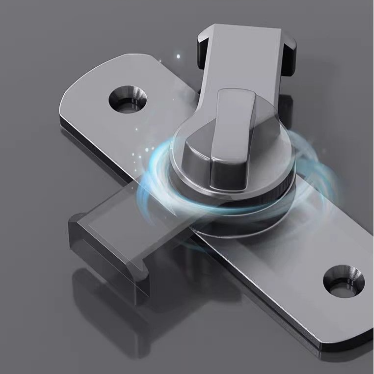 免打孔鋁合金推拉門鎖 家具門栓鎖扣