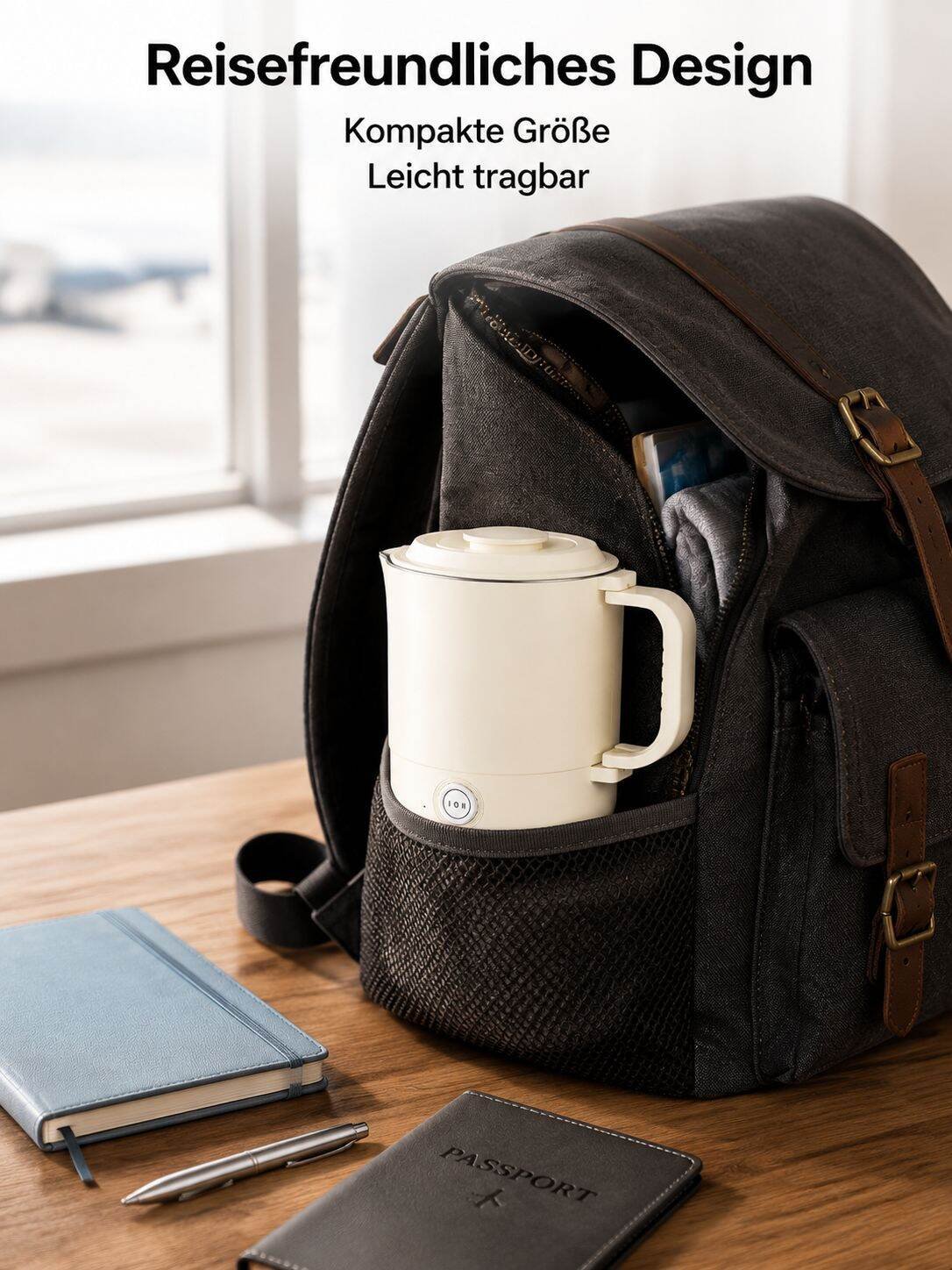 Tragbarer Mini-Wasserkocher – Ideal für Studentenwohnheime