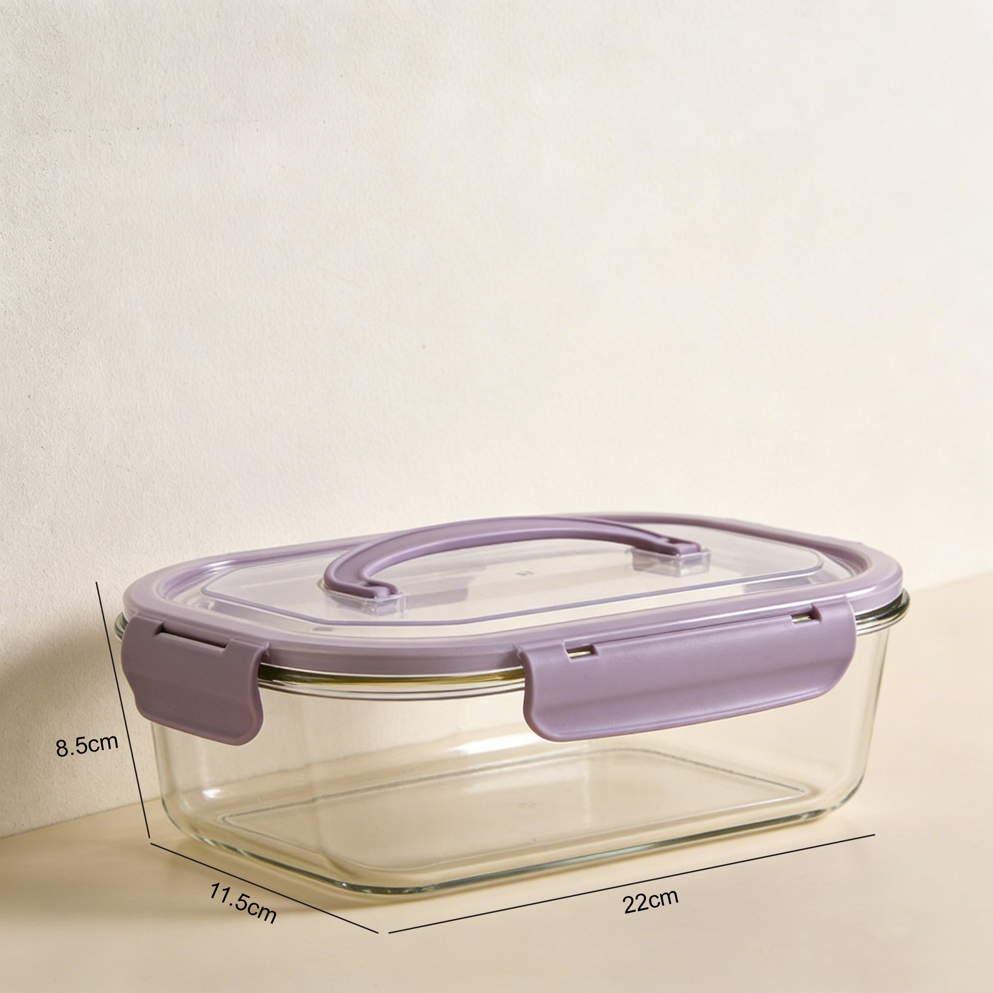 食品を入れた状態の保存容器