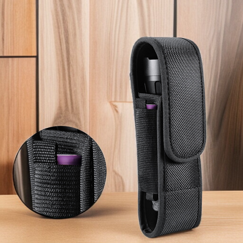 懐中電灯のウエストパック 極厚ナイロン生地保護収納バッグ ポータブル極厚収納バッグ