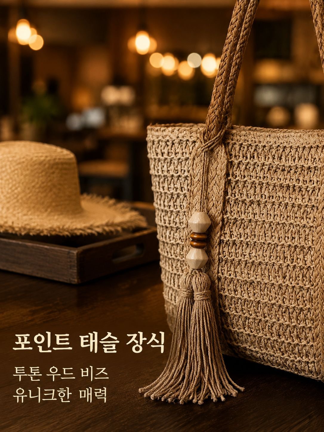 올해 신상 밀짚 가방 여성 토트 숄더 크로스 매쉬백 대용량 태슬 바캉스 비치백