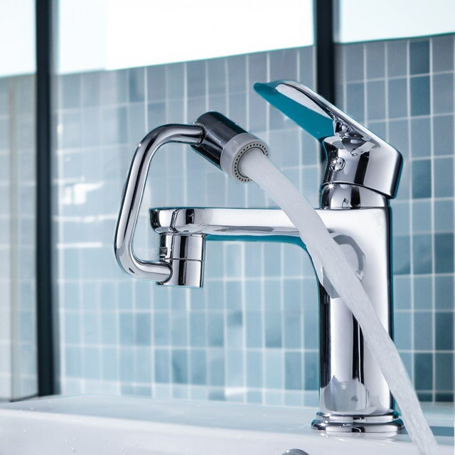 ユニバーサル1080スイベルロボットアームスイベル延長蛇口エアレーターシンク水しぶき回転蛇口エアレーター2モード回転フィルター拡張