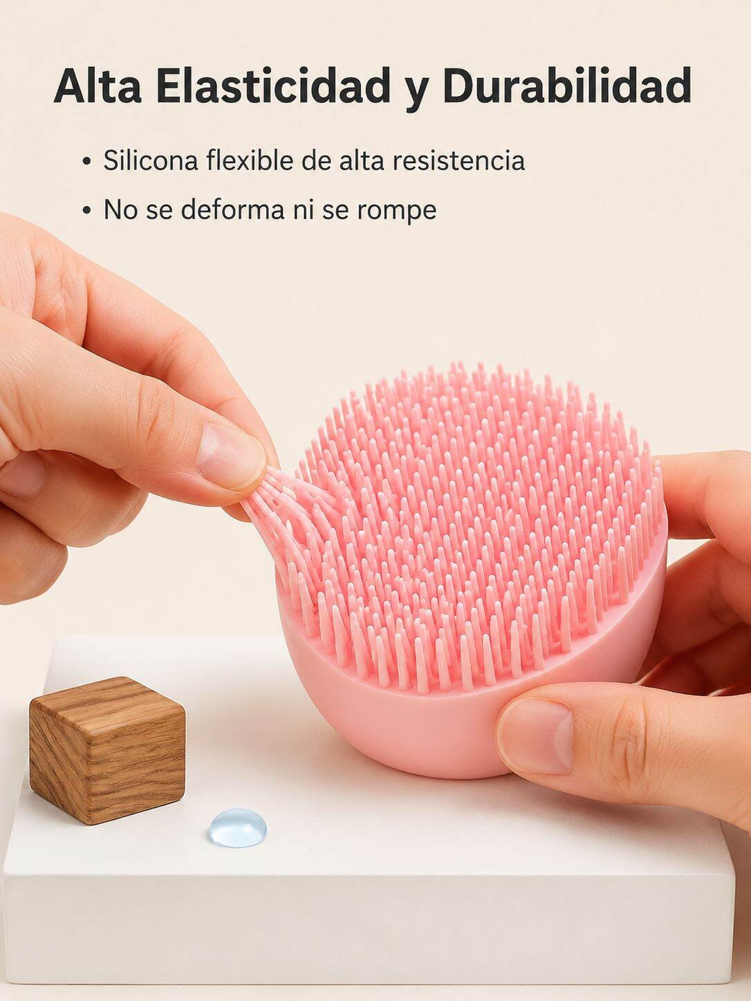 Cepillo de baño de silicona para mascotas, limpieza y masaje