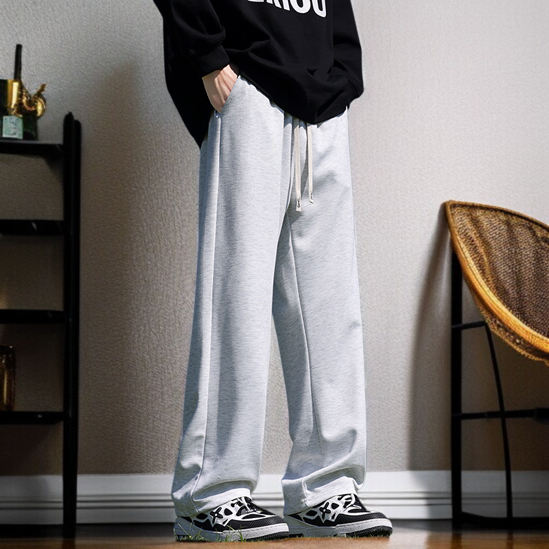 Fashionable lowkey style loosefitting pants casual pants Slimming body proportions Show off your bod