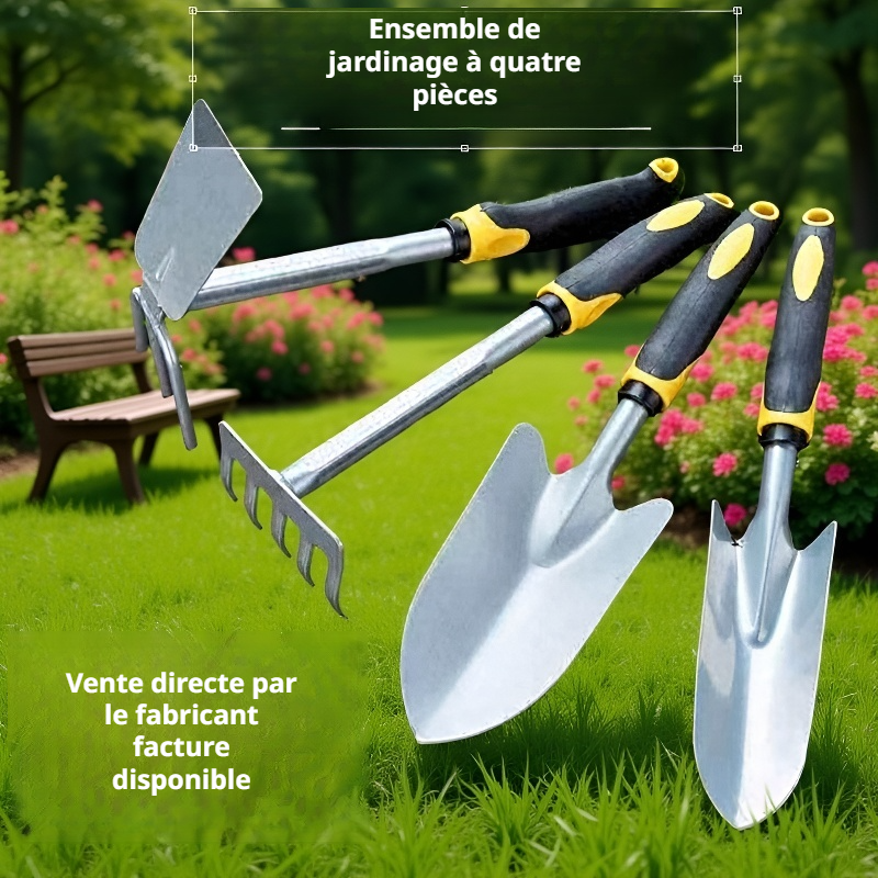 Houe et pelle de qualité pour jardinage efficace