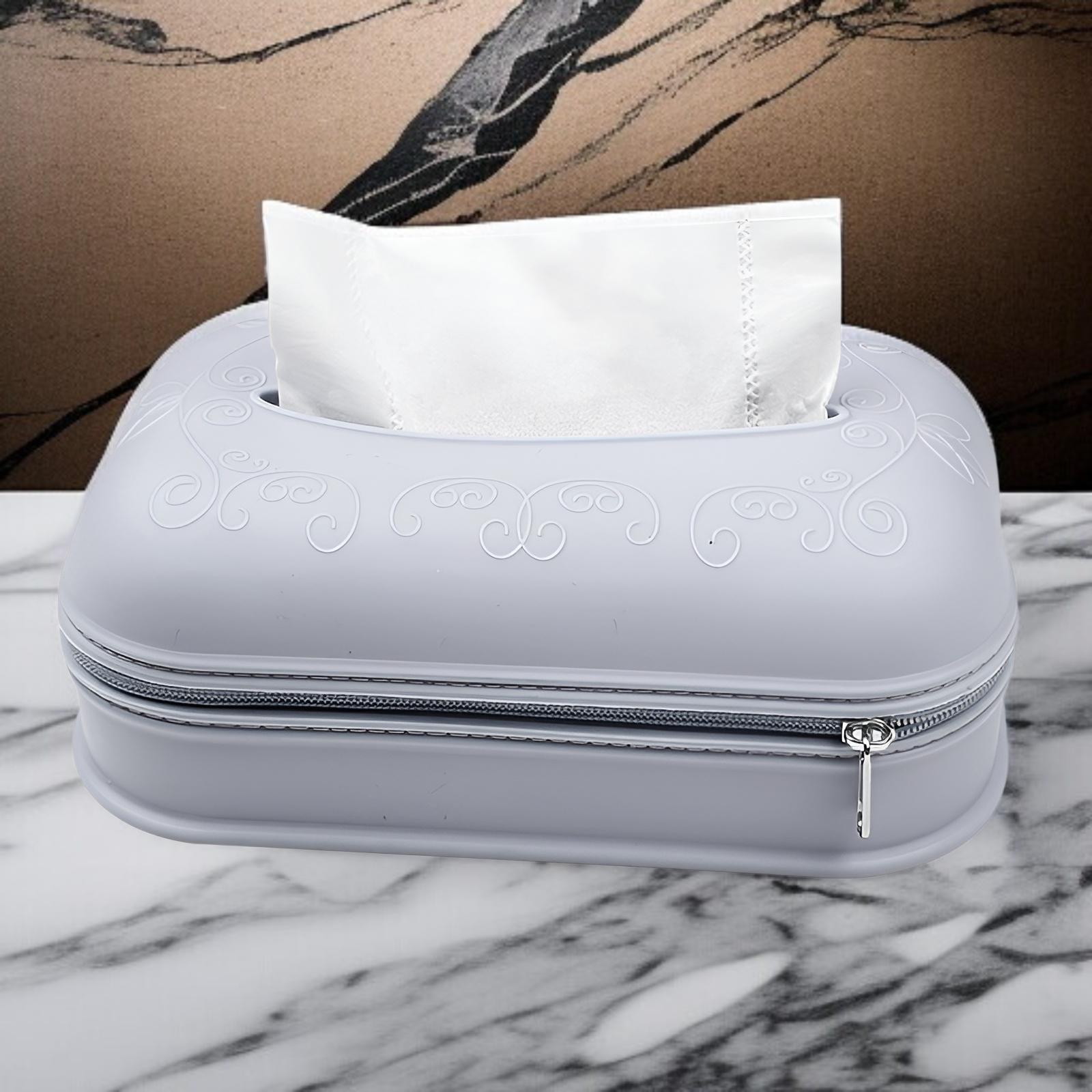 지퍼 실리콘 티슈 케이스