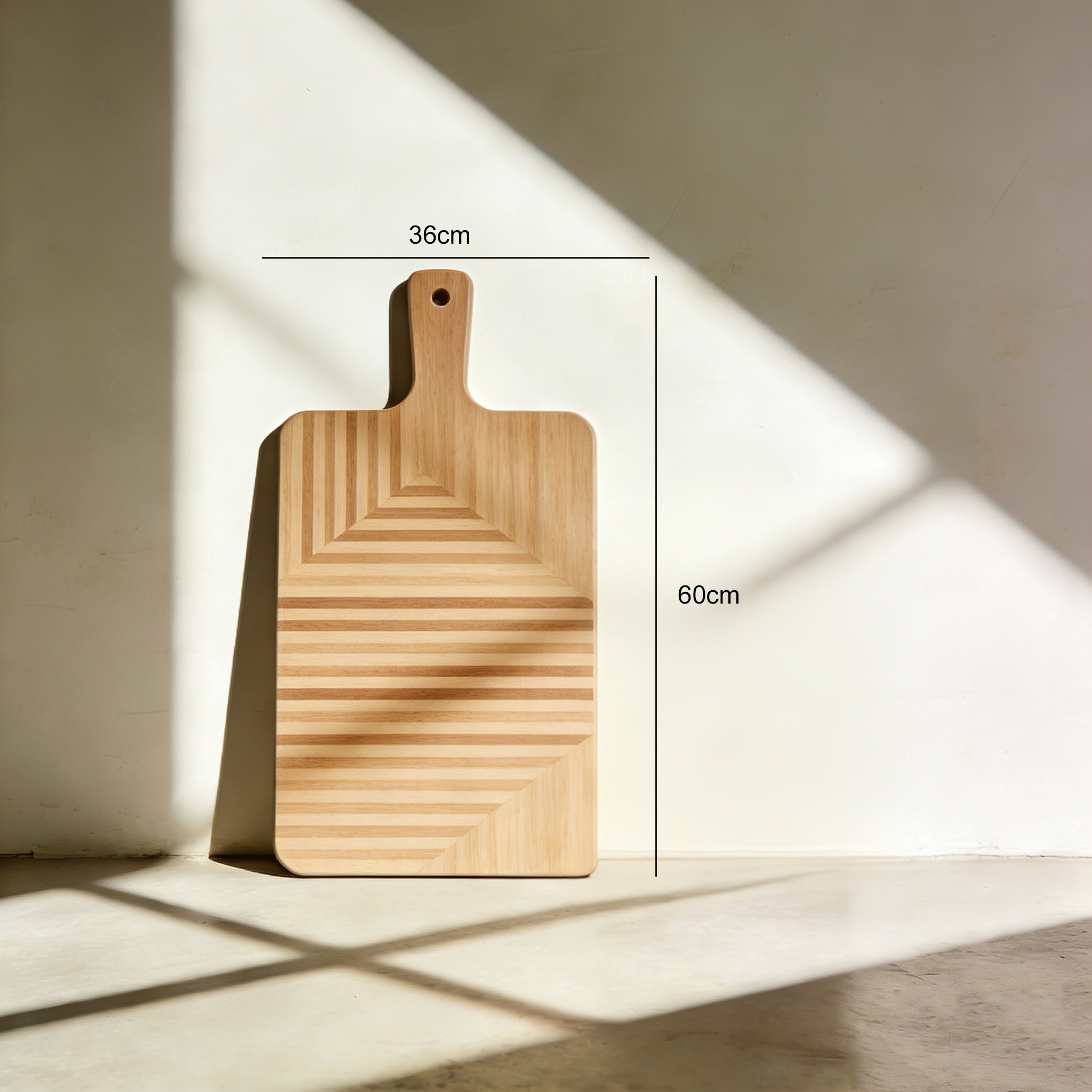 음식 재료와 함께한 도마 사용 모습