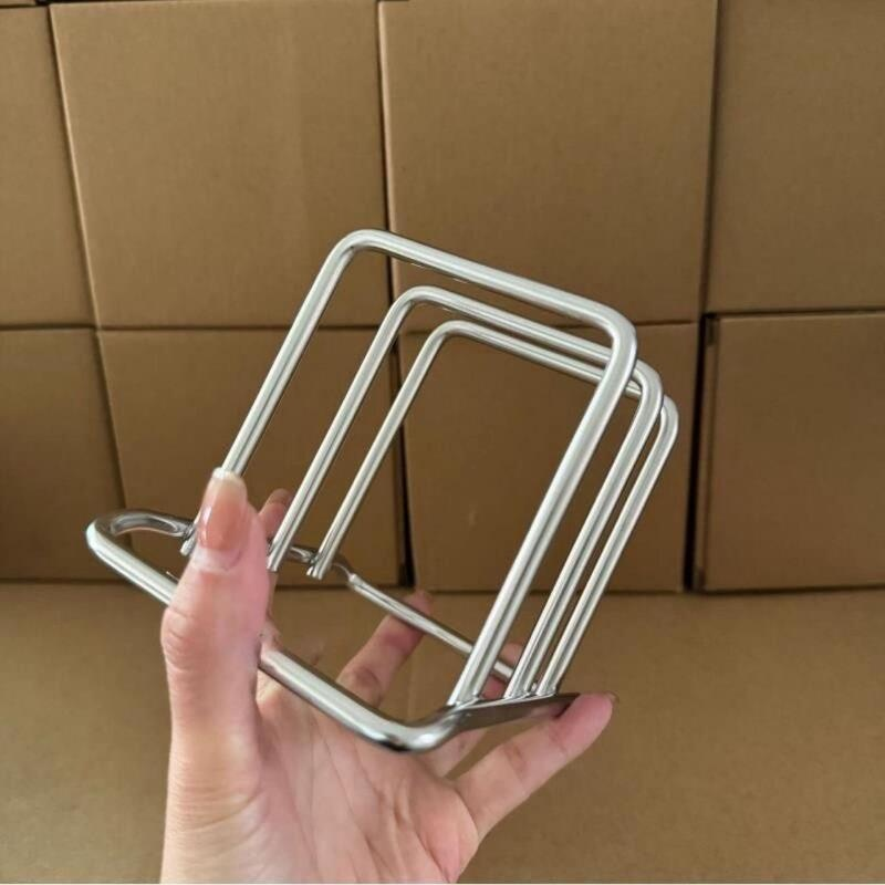 Household Stainless Steel Pot Lid Storage Rack