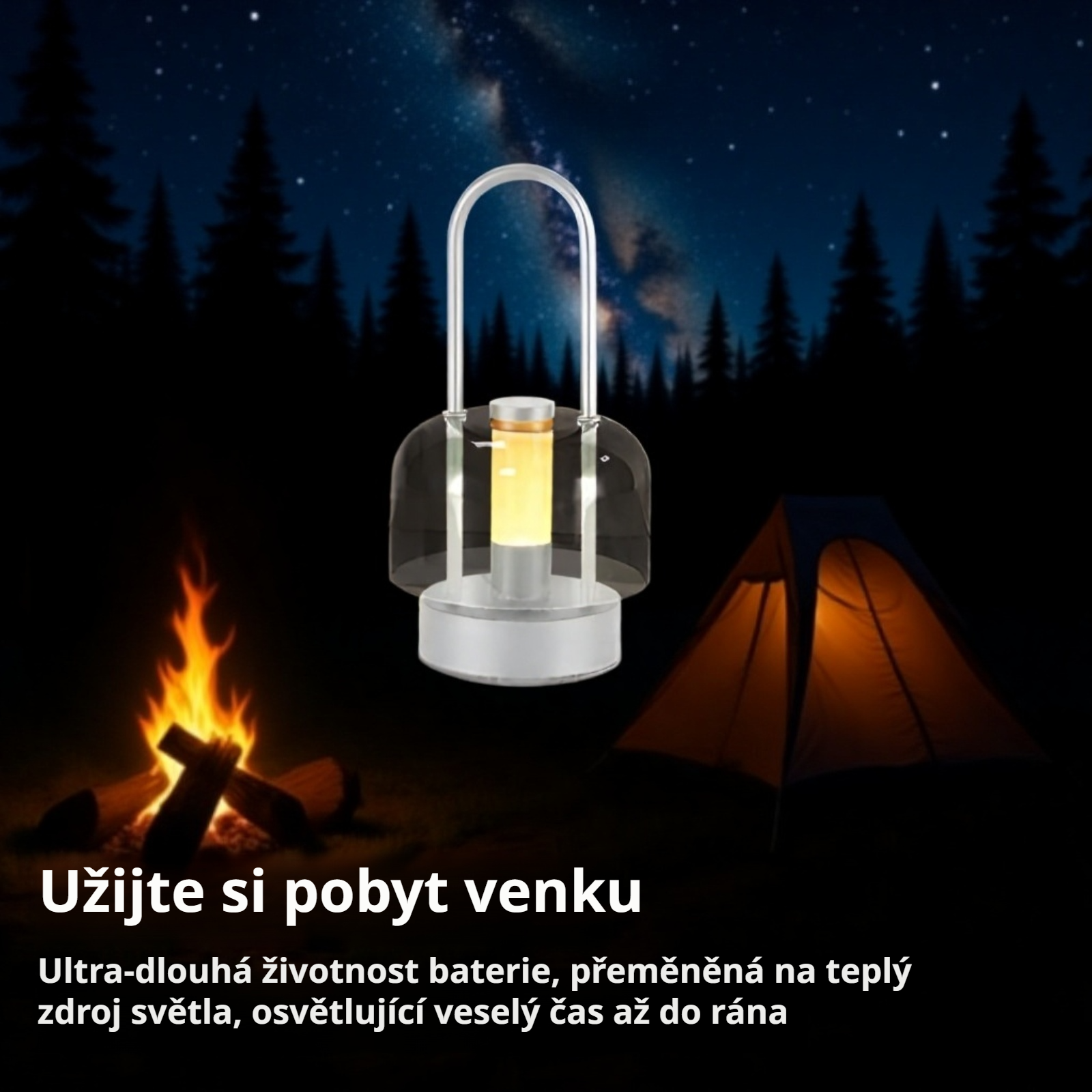 Dotykové ovládání noční lampičky s USB nabíjením