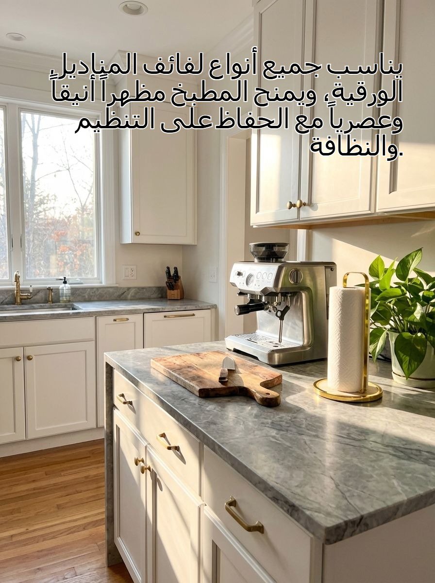 تصميم حامل مناديل مطبخ عمودي أنيق