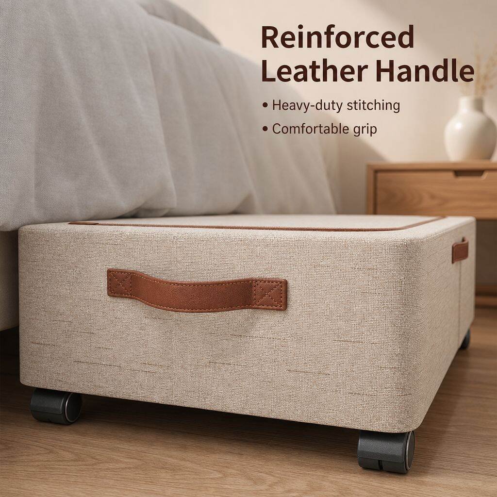 Under-Bed Storage Box with Wheels and Lid