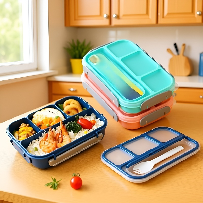 Mikrowellengeeignete Lunchbox aus Kunststoff