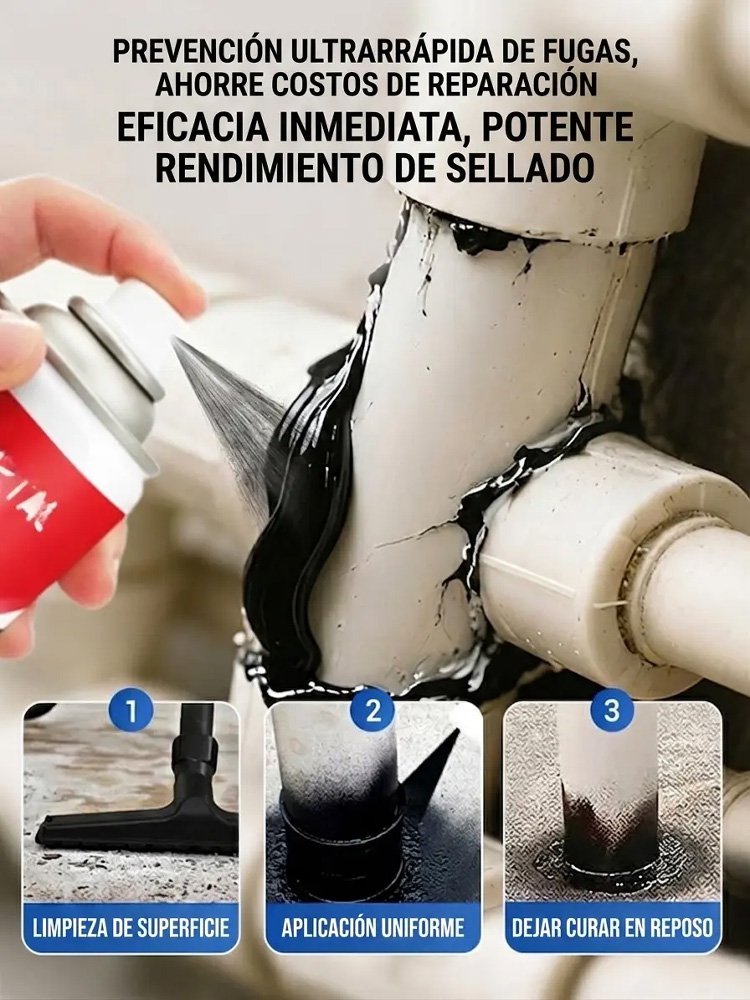 Sellador reparador de grietas y filtraciones en paredes