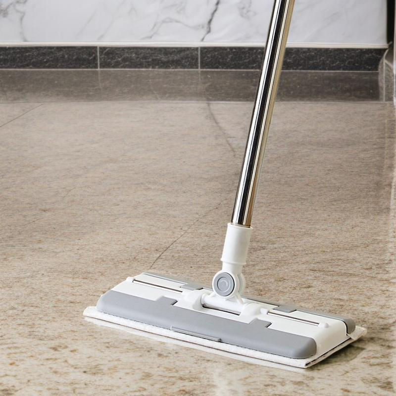 交換可能なハンドフリーモップ ウェット ドライ静電気除塵モップ レイジーモップ ホームクリーニング 交換可能な使い捨てモップ