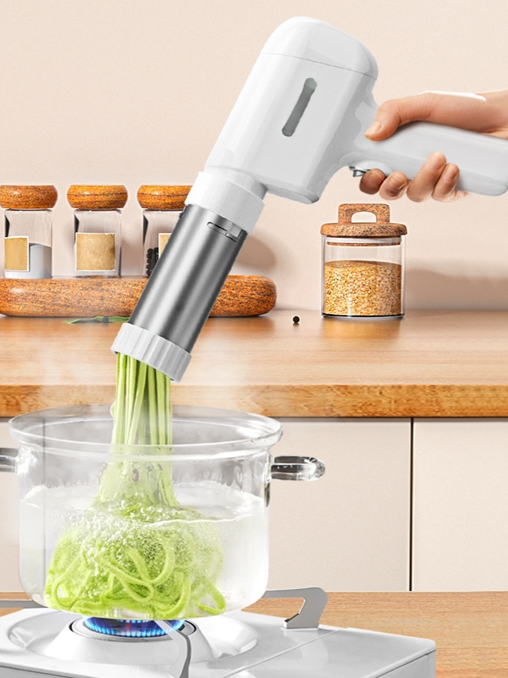 All parts of the automatic noodle maker displayed