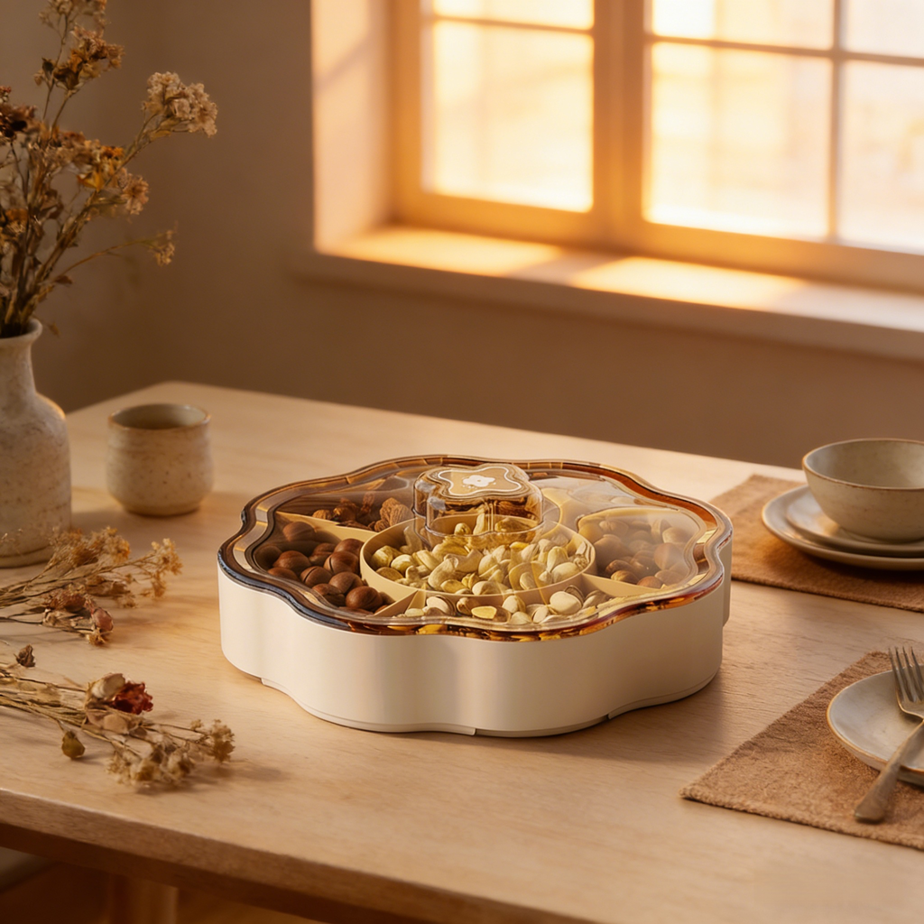 多功能五分格果乾盤