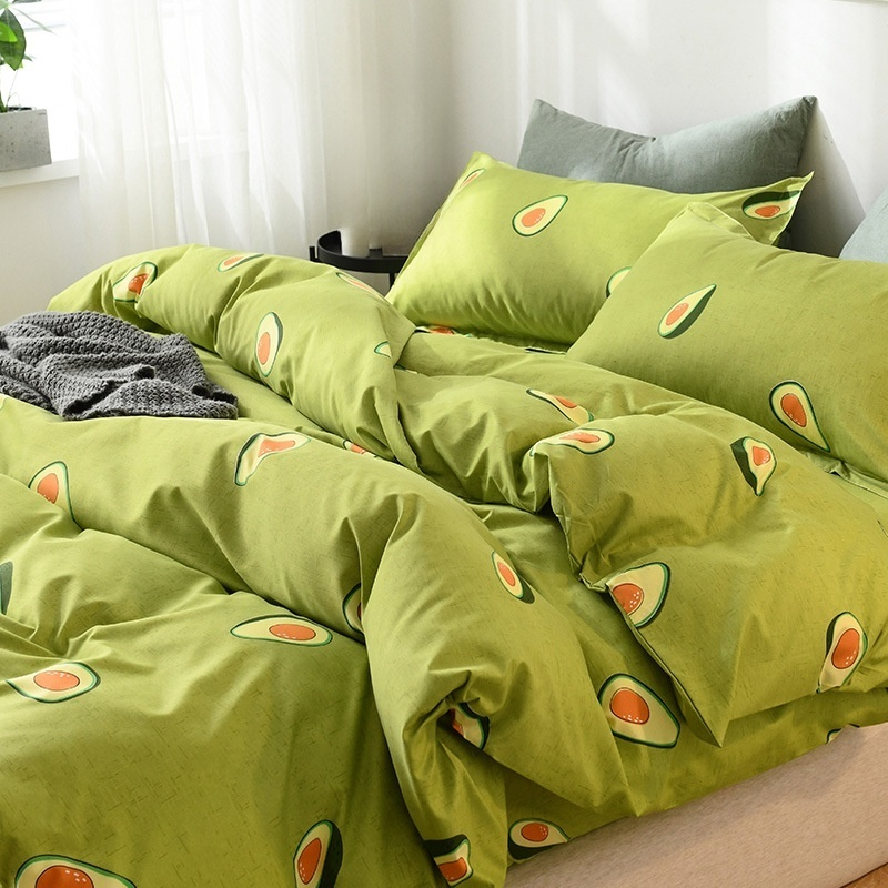 Juego de sábanas, funda de edredón y cubrecolchón para otoño e invierno