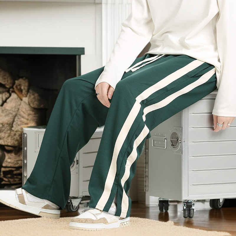 男性春秋カジュアルパンツゆるい長ズボンストレートカップル秋カジュアルパンツ