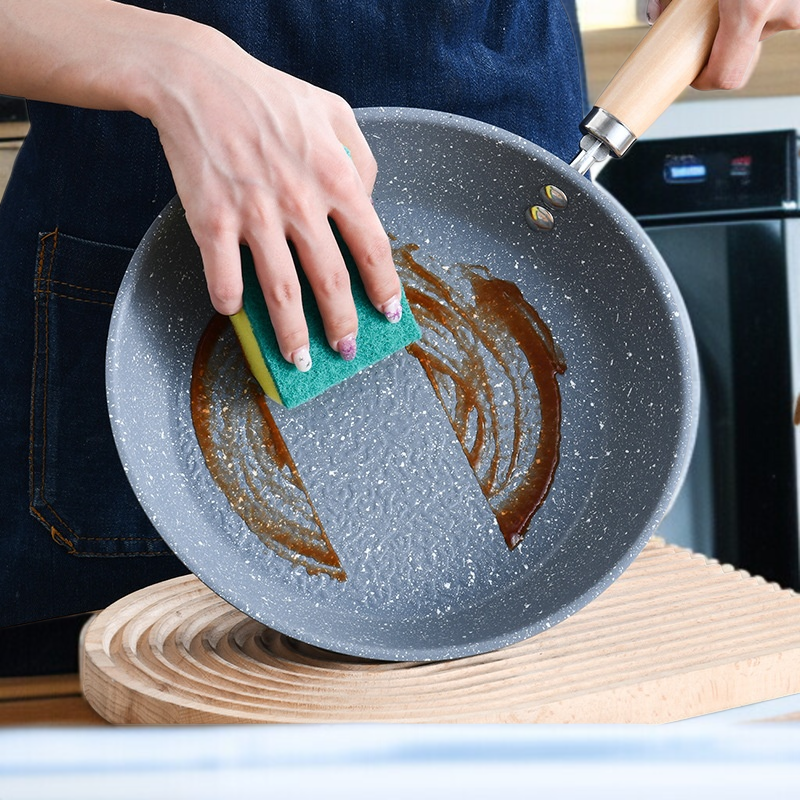 가정용 맥반석 프라이팬 스테이크 계란후라이팬 끈적임없음팬