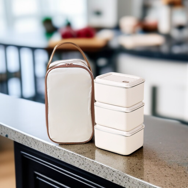 ステンレス鋼の正方形の弁当箱/食品貯蔵容器