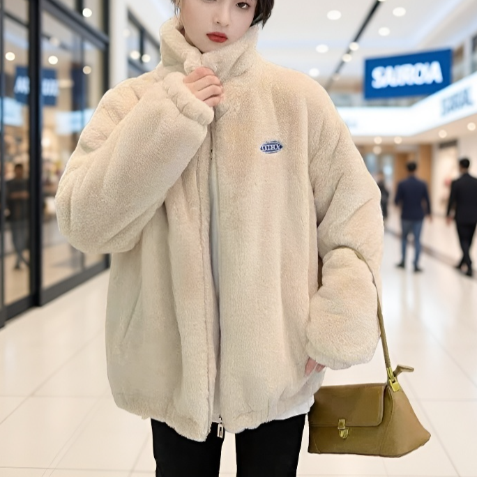 여성 겨울 기모 패딩 차이나 도톰 퍼 코트