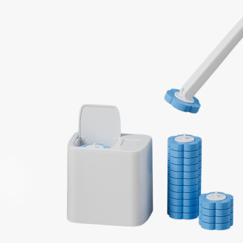 Toilet Brush with Automatic Flip Lid Design