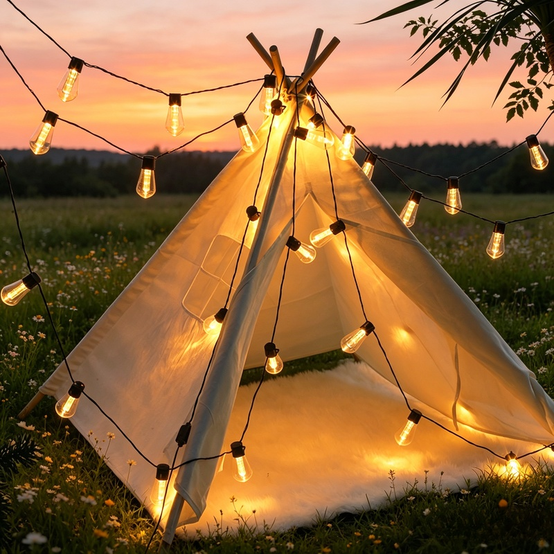 Guirnalda de luces solares con forma de papaya para exteriores y jardines