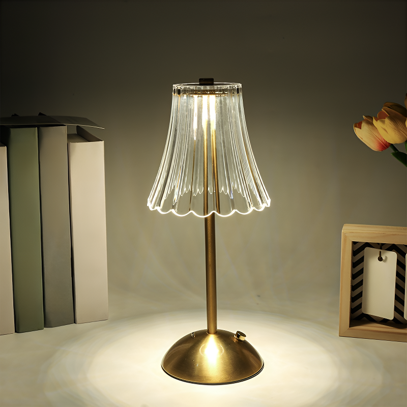 Lámpara de escritorio LED tricolor retro